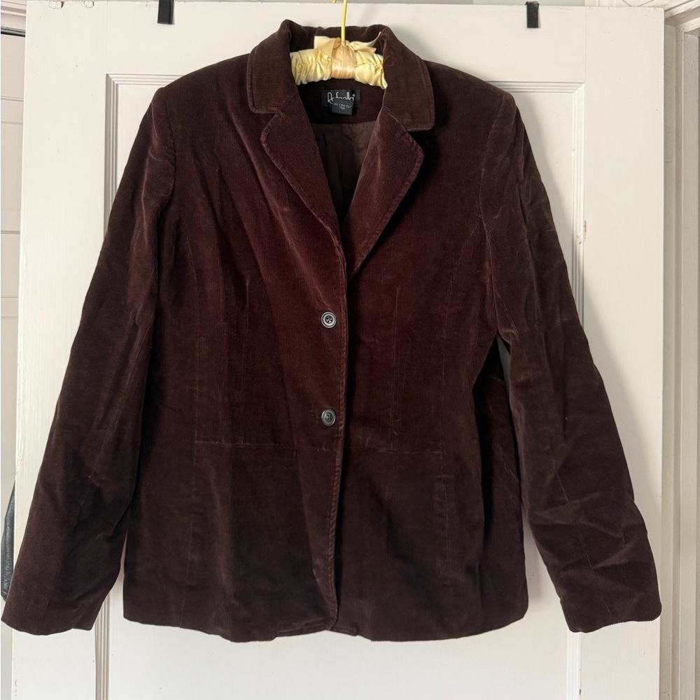Rafaella Women's Dark Brown Corduroy Blazer